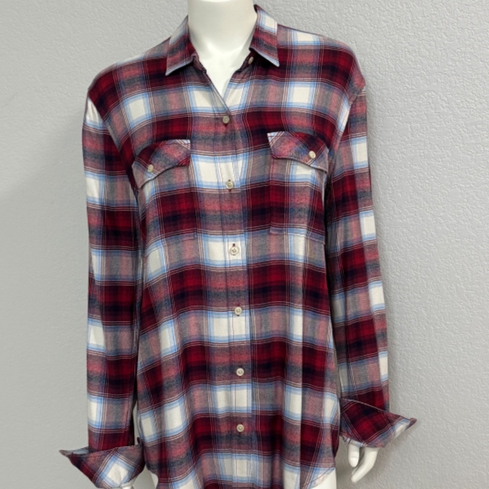 Deadpool Upcycled Gap/Pendleton Plaid Shacket - image 3